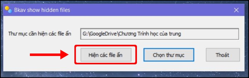 Sử dụng phần mềm Bkav FixAttrb 2